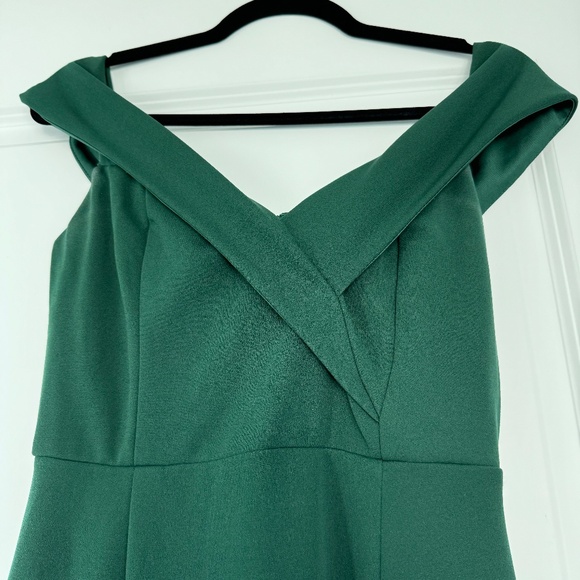 Lulus Song of Love Hunter Green Off-the-Shoulder Maxi Dress - Picture 5 of 8